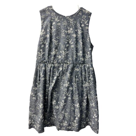 Gap Blue And Cream Floral Sheath Dress Size 14 - Picture 1 of 5